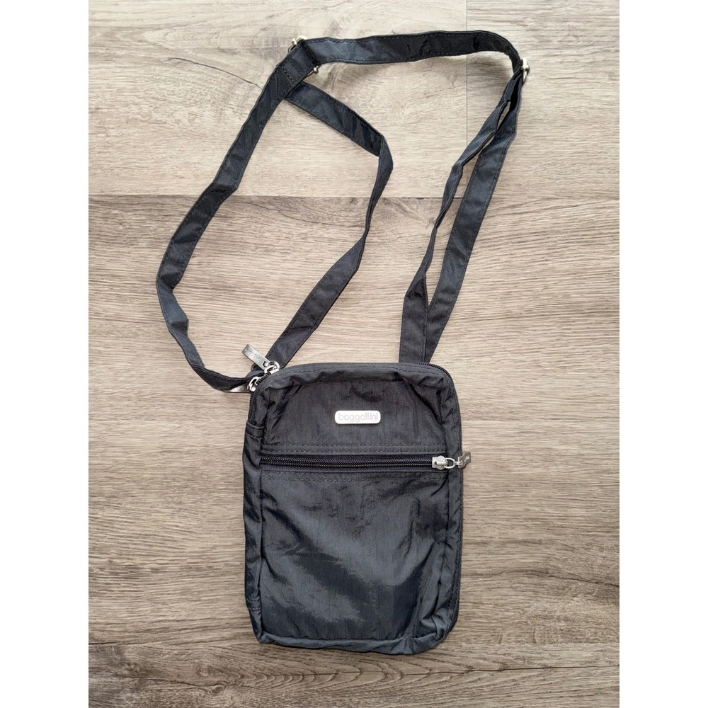 Baggallini Dark Gray Small Crossbody Bag Purse